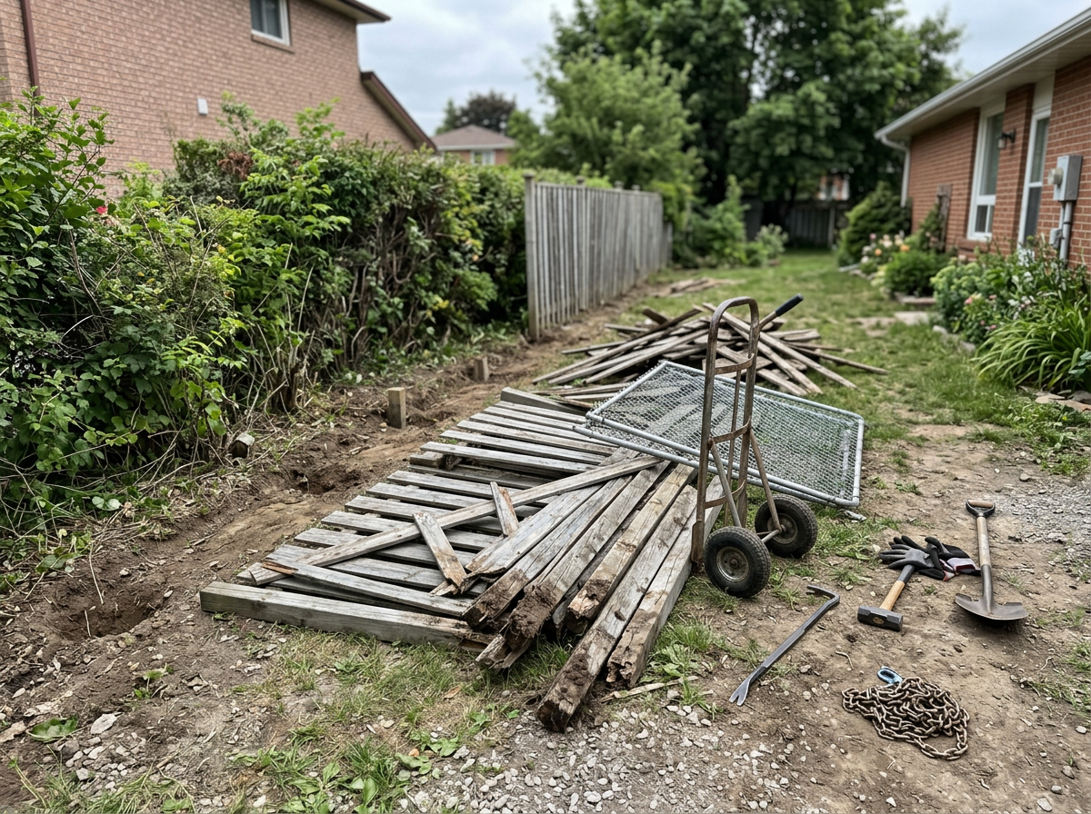Pre-Installation Fence Removal