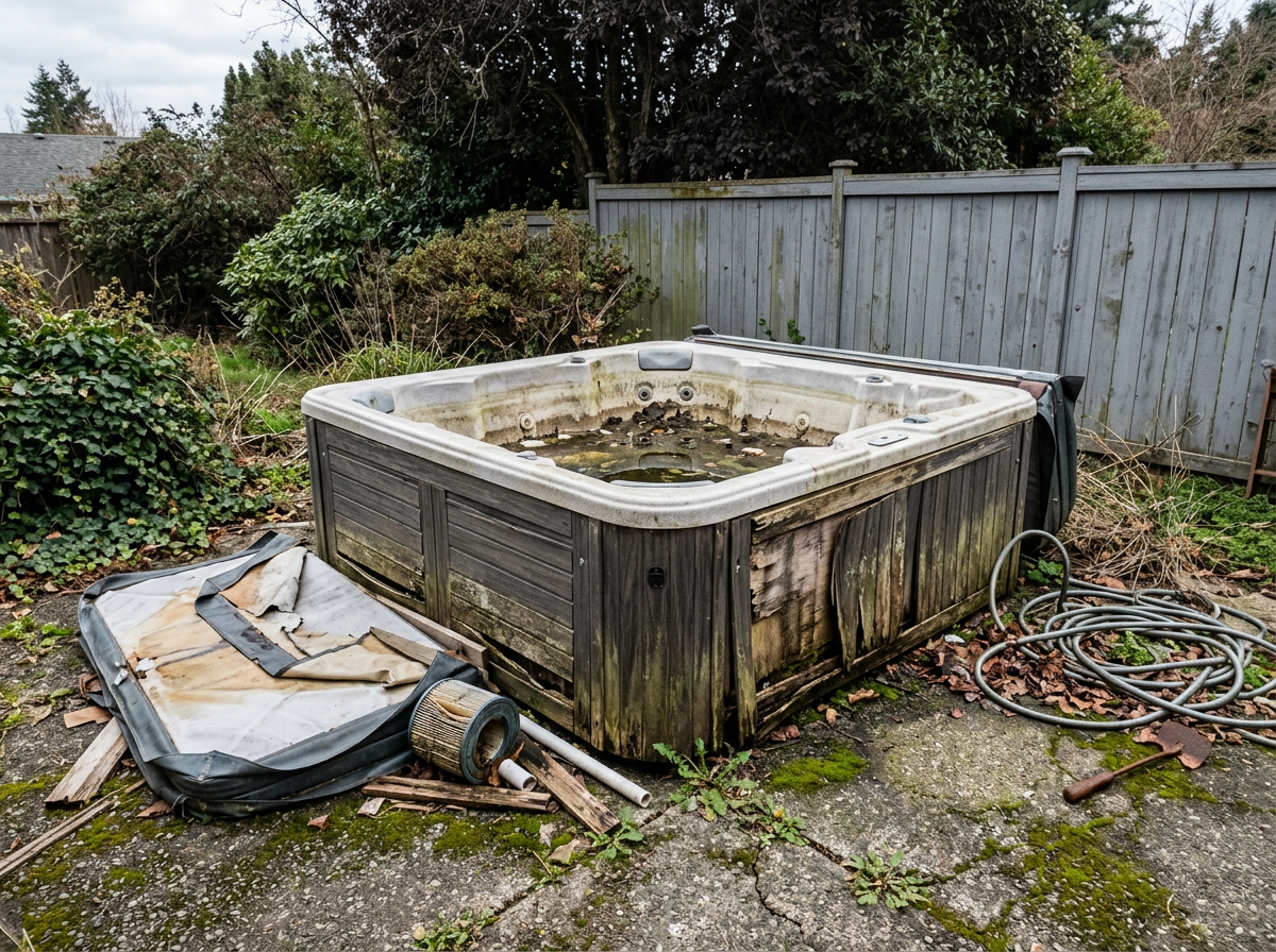 Broken or Unused Hot Tubs