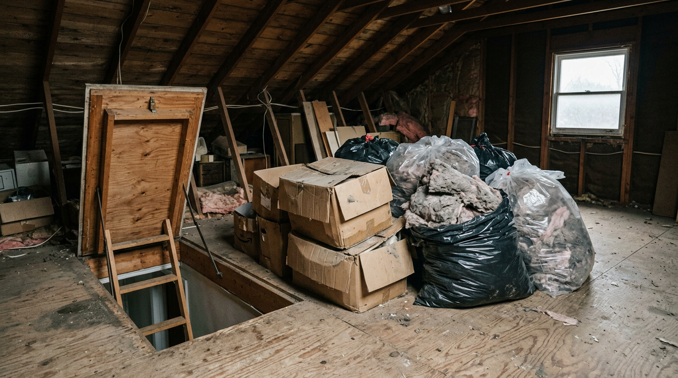 Attic Cleanouts by Donkey Dumpster in Columbus, OH