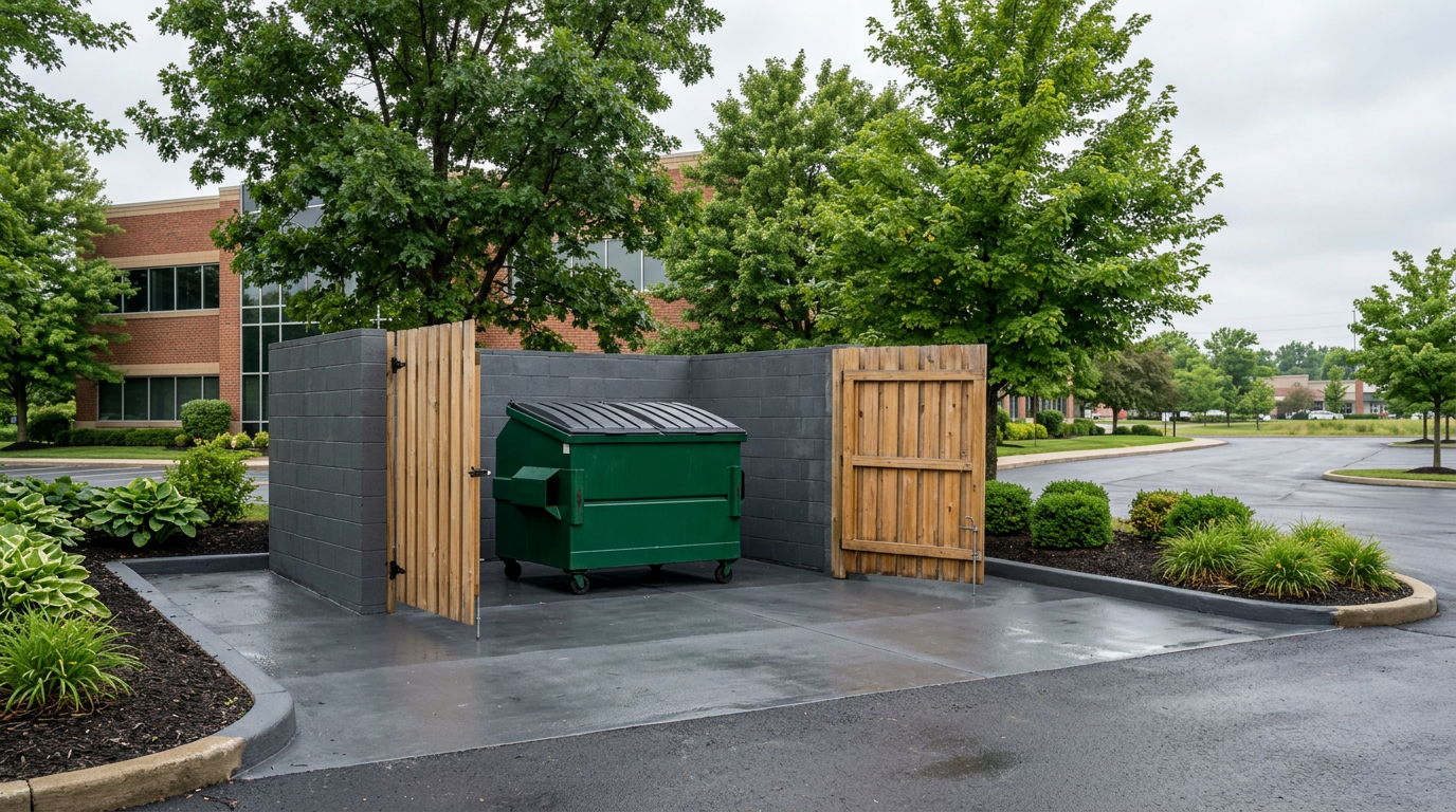 Dumpster Pad & Compactor Cleanouts by Donkey Dumpster in Columbus, OH