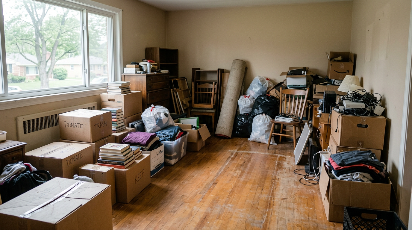 Hoarder Cleanouts by Donkey Dumpster in Columbus, OH