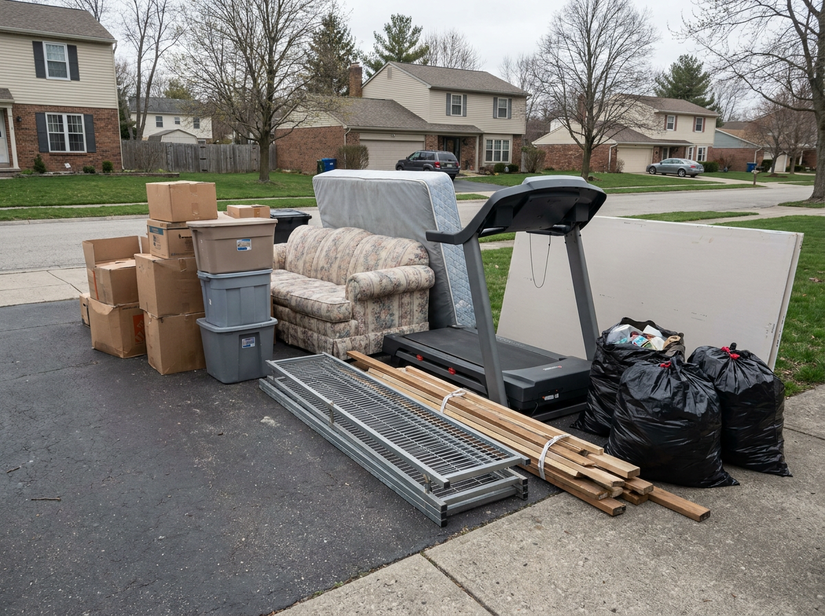Basement Cleanouts materials we haul away in Columbus, OH