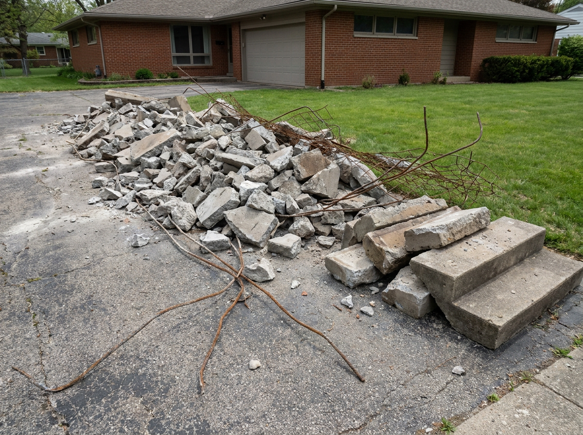 Concrete Demolition & Removal materials we haul away in Columbus, OH