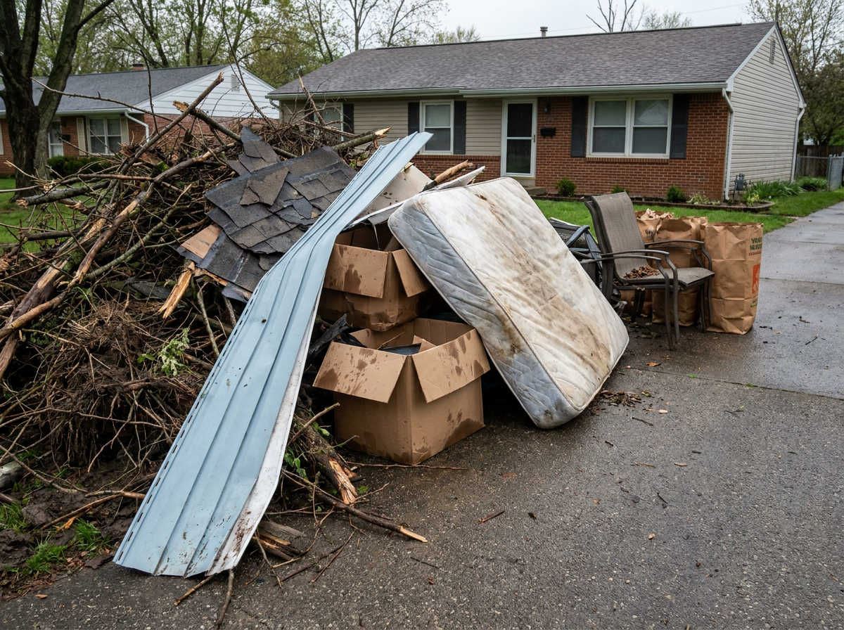 Emergency Cleanup materials we haul away in Columbus, OH