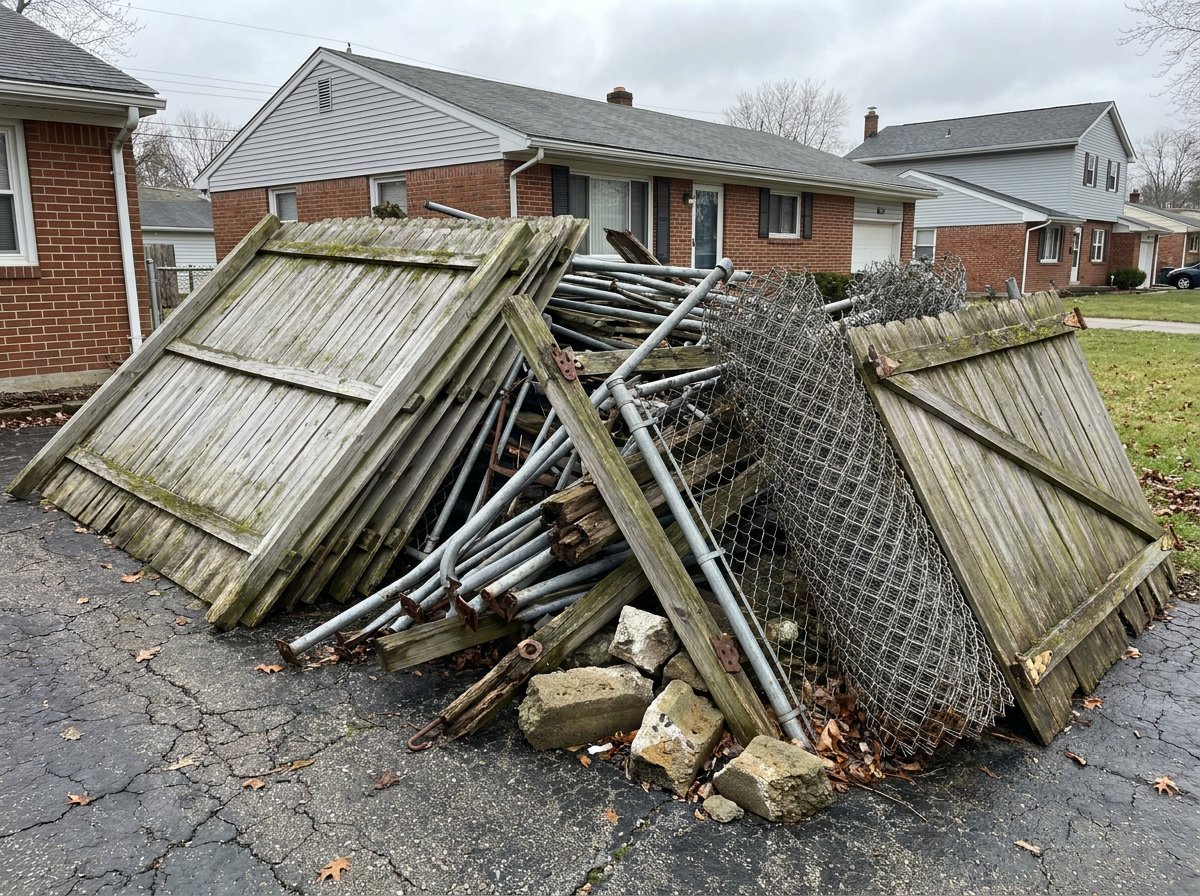 Fence Removal materials we haul away in Columbus, OH