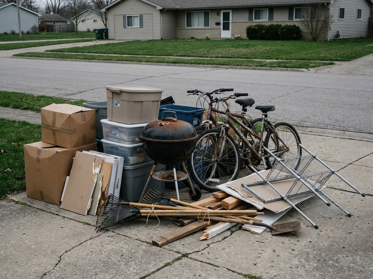 Garage Cleanouts materials we haul away in Columbus, OH