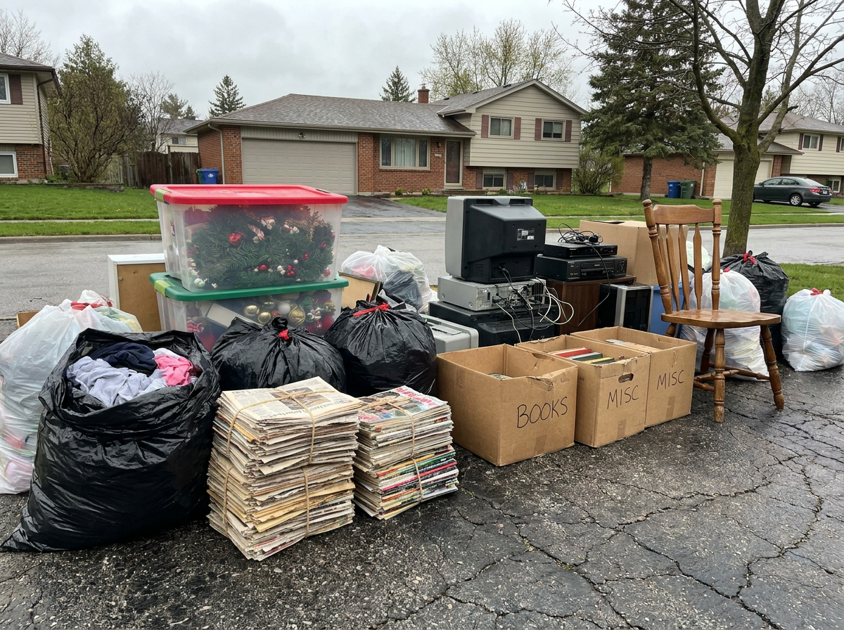 Hoarder Cleanouts materials we haul away in Columbus, OH