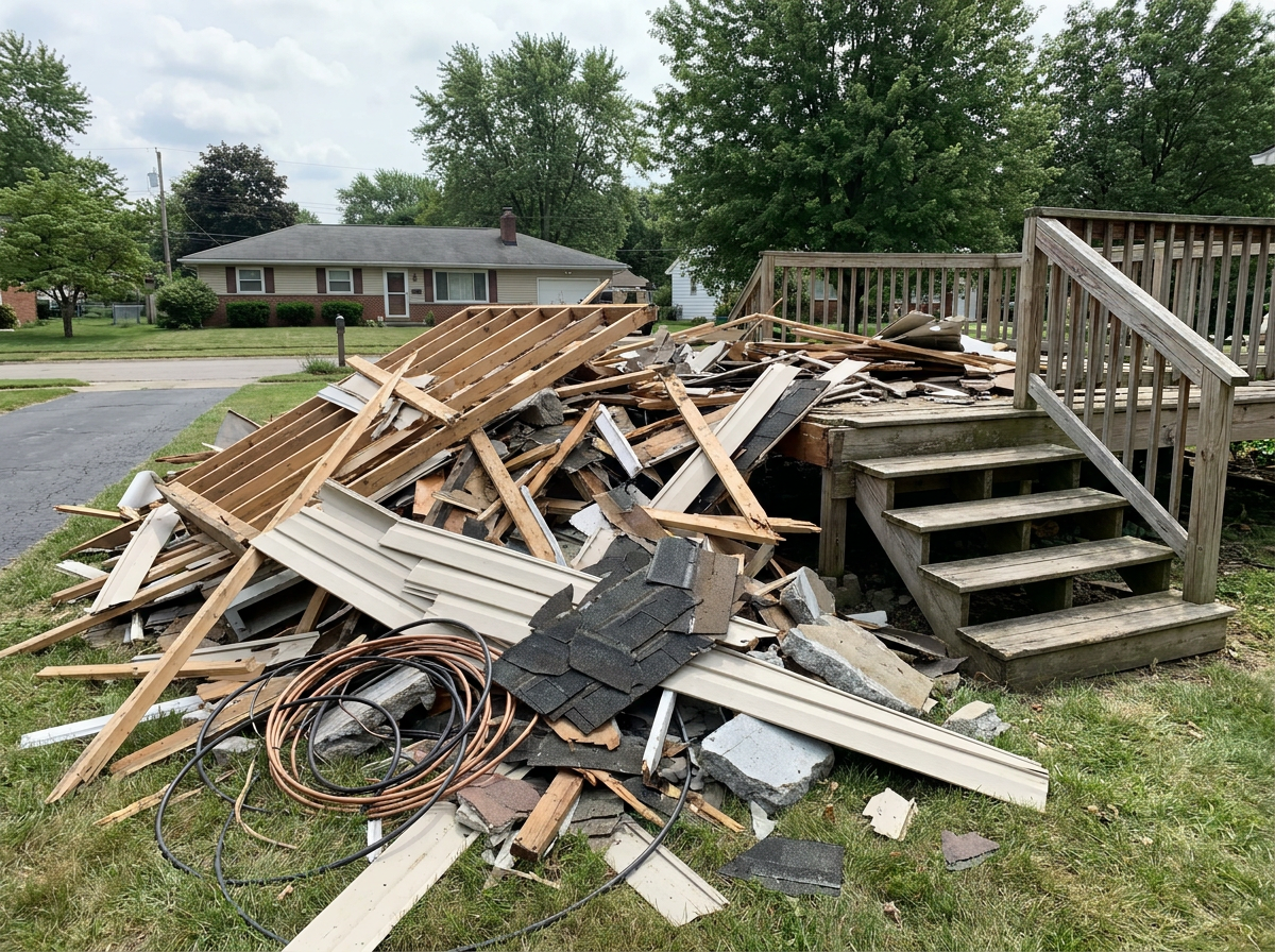 Mobile Home & Whole Home Demolition materials we haul away in Columbus, OH