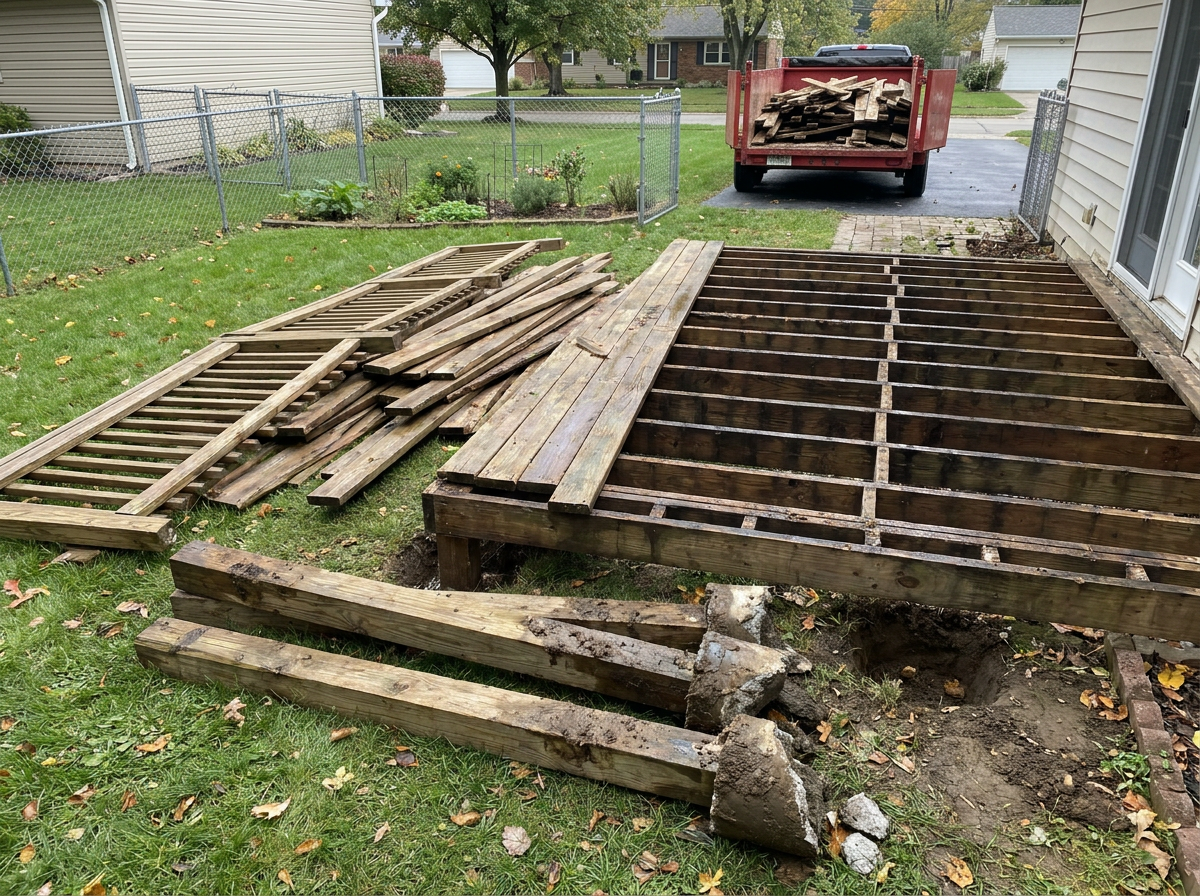 Why choose Donkey Dumpster for deck removal